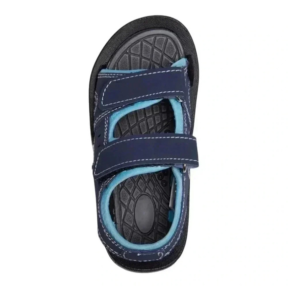 Skysole Boys Double Adjustable Strap Lightweight Sandals Blue Size 7-8 Medium - Picture 2 of 7